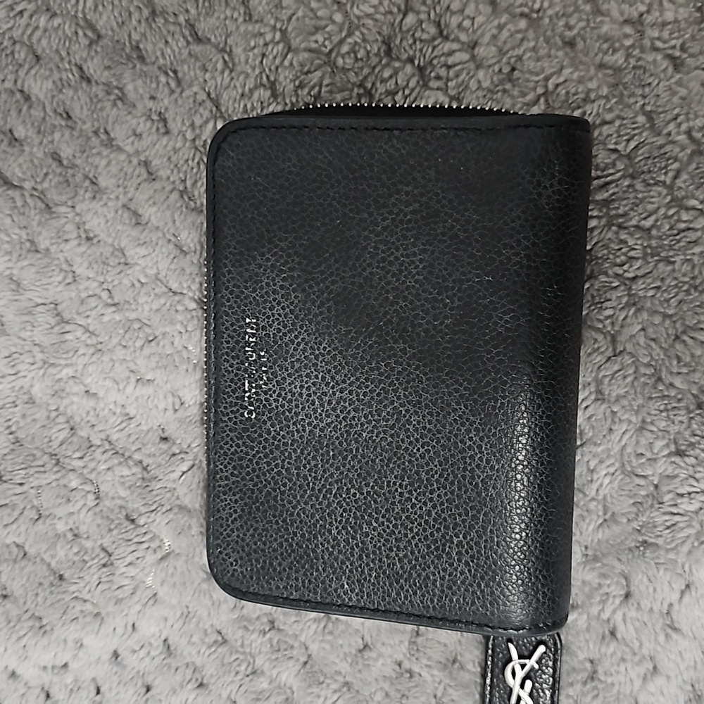 Authentic YSL Zip around wallet and coin
